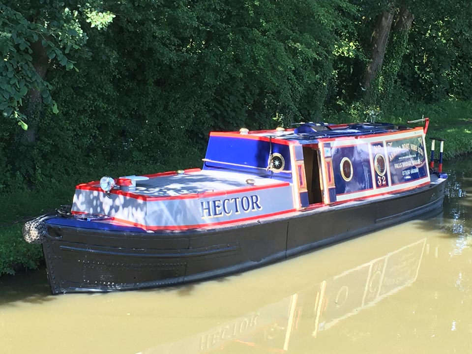 Hector canal Boat in Warwickshire